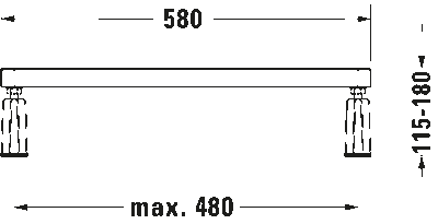 Ножки для ванн и душевых поддонов D-Code 5