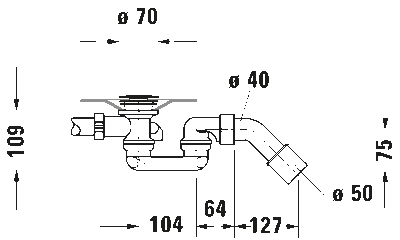 D-Code Слив и перелив хром 6