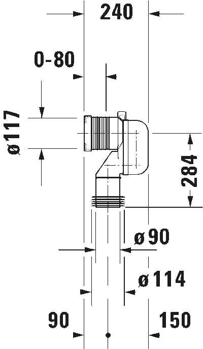 Соединительное колено Vario 5