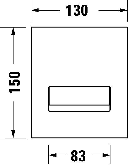 DuraSystem Installationselem. Кнопка включения Beta 100 10