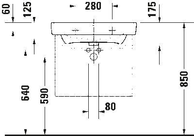 Duravit No.1 Тумба под раковину подвесная 18