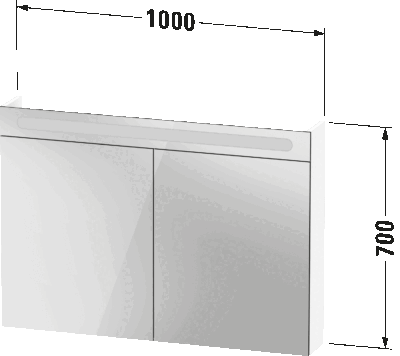 Duravit No.1 Зеркальный шкаф 5