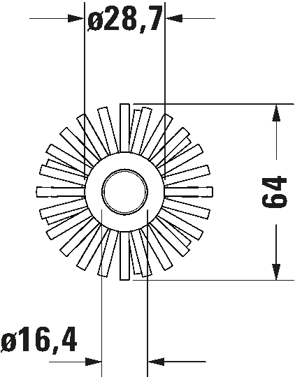 Насадка-щетка Starck T 3