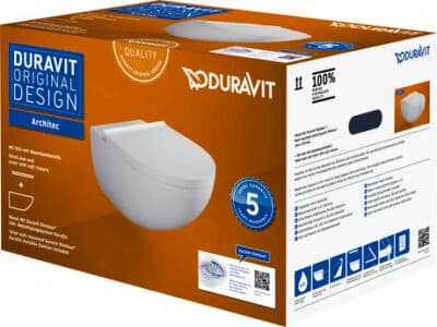 Architec Унитаз подвесной Duravit Rimless® в комплекте (Унитаз подвесной Duravit Rimless® 3