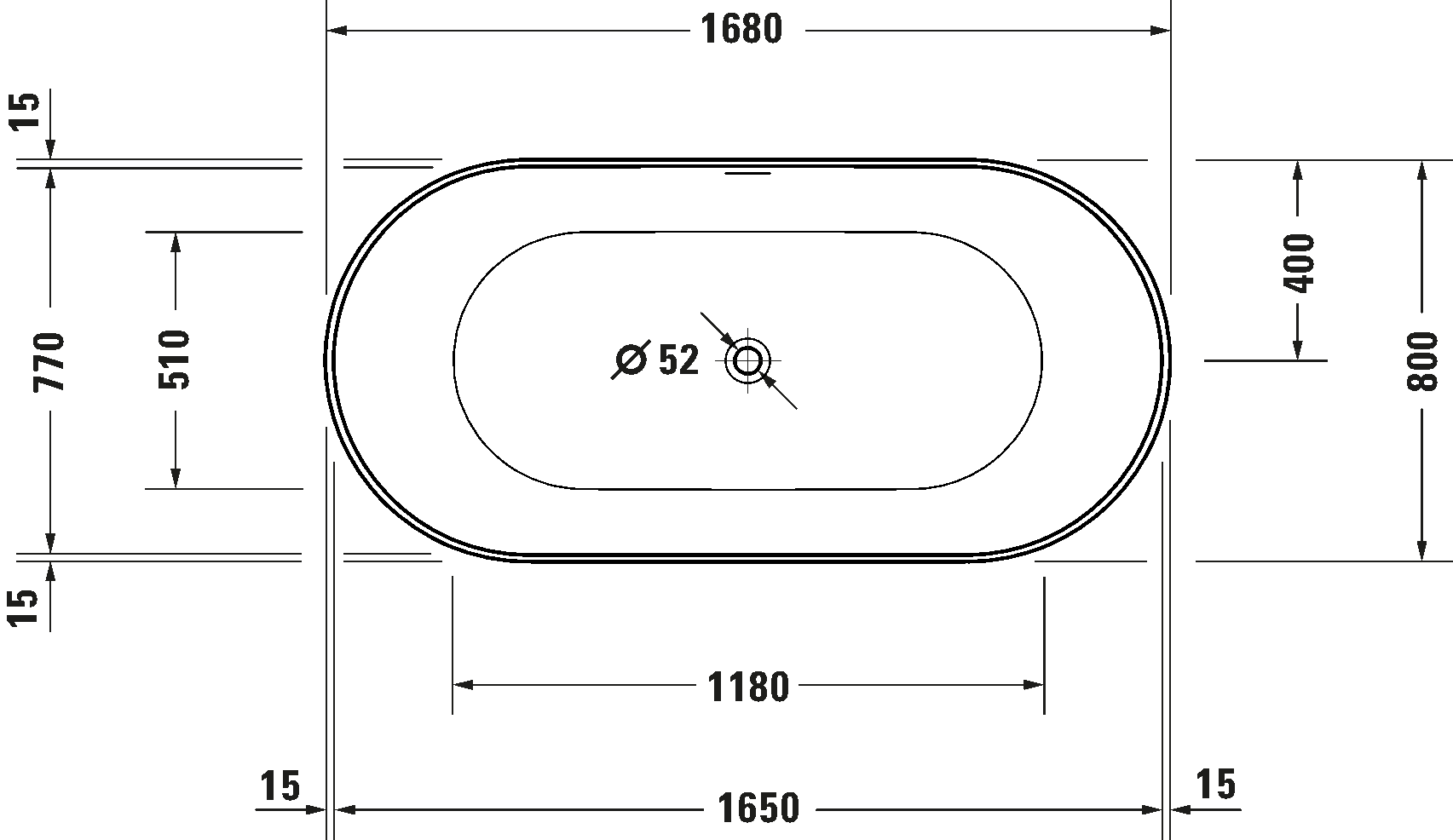 DuraKanto Ванна овальная 6
