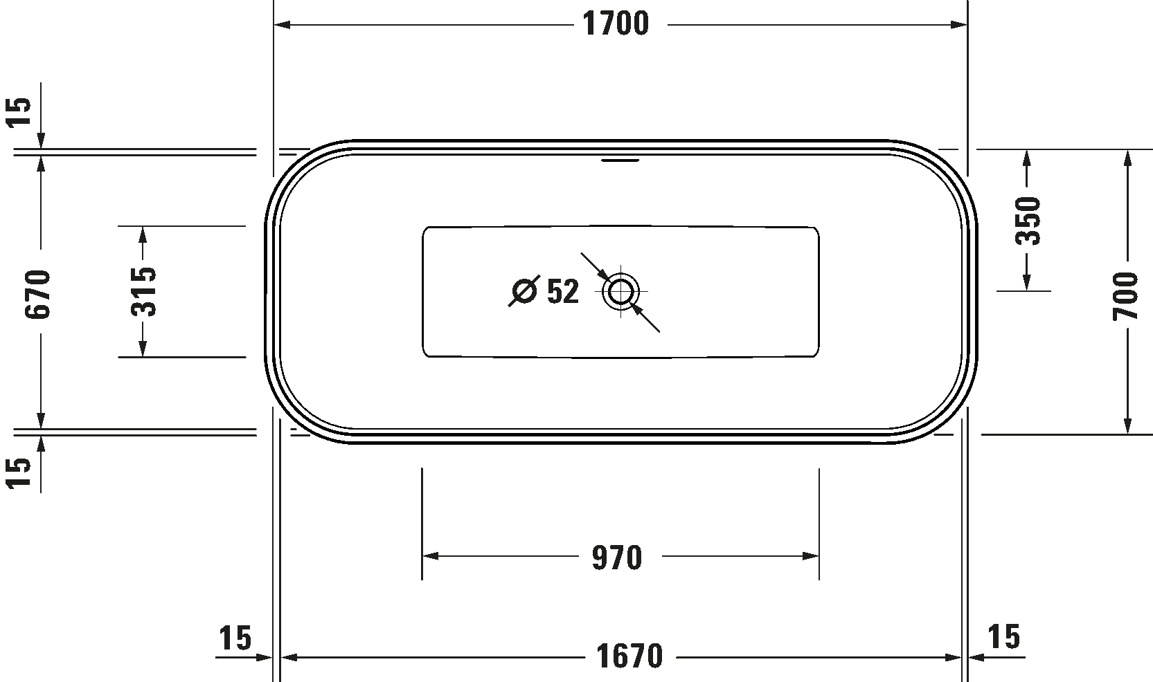 DuraFoga Ванна прямоугльная 6