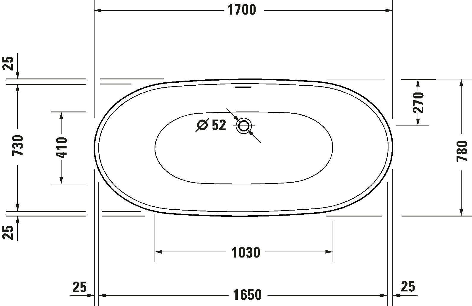 DuraVato Ванна овальная 6