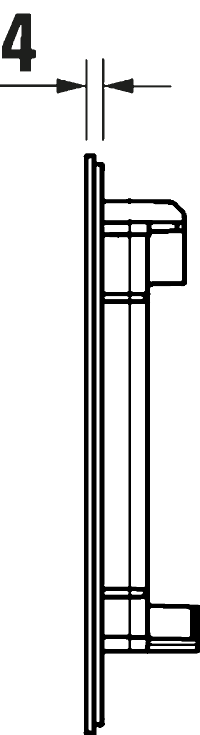 DuraSystem Installationselem. Клавиша смыва A1 5