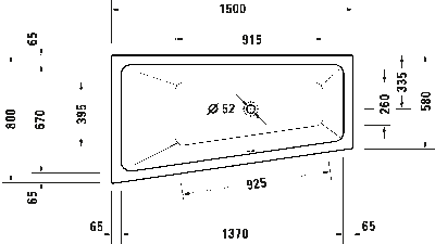 Duravit №1 Встроенная ванна 8