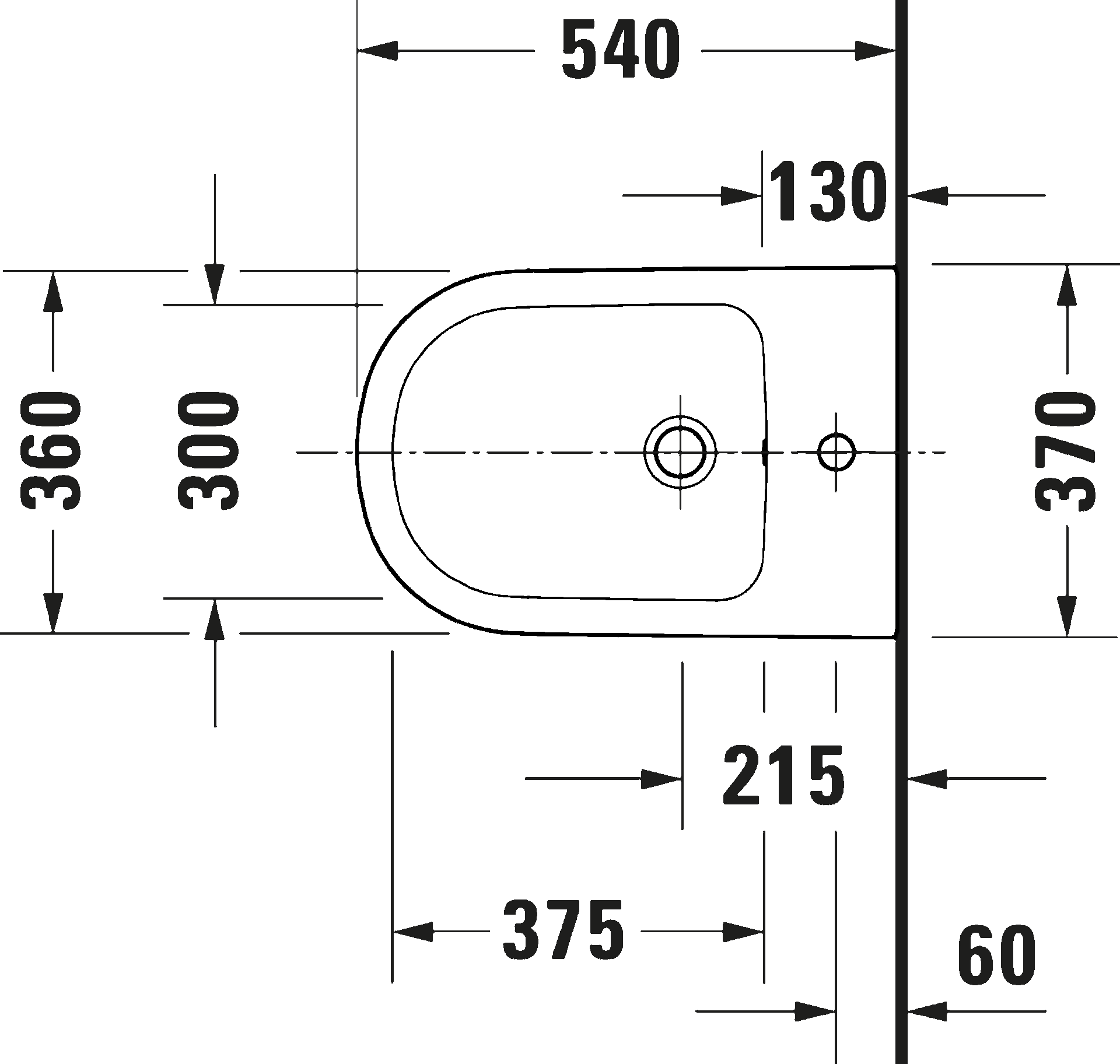 D-Code Биде подвесное с переливом 5