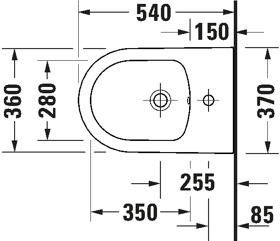 ME by Starck Биде подвесное с переливом 7