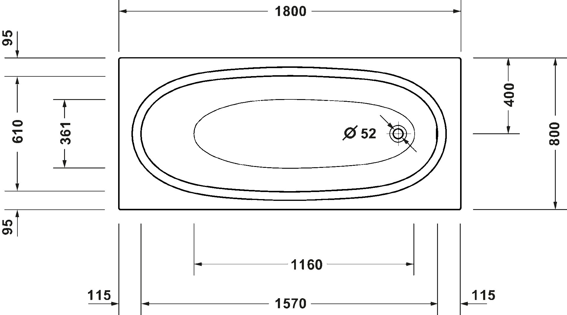 Balcoon Встроенная ванна 5