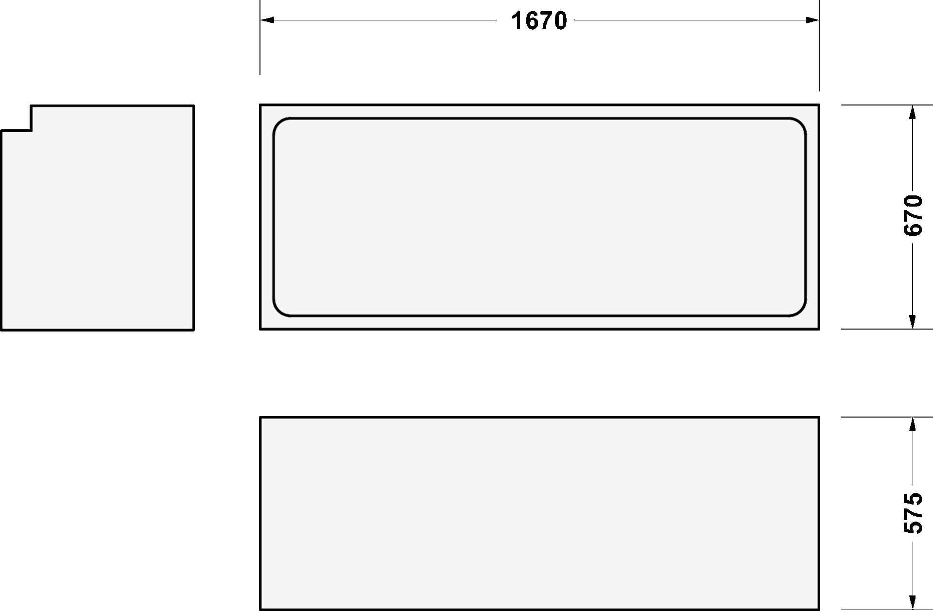Qatego Основания для ванн 3