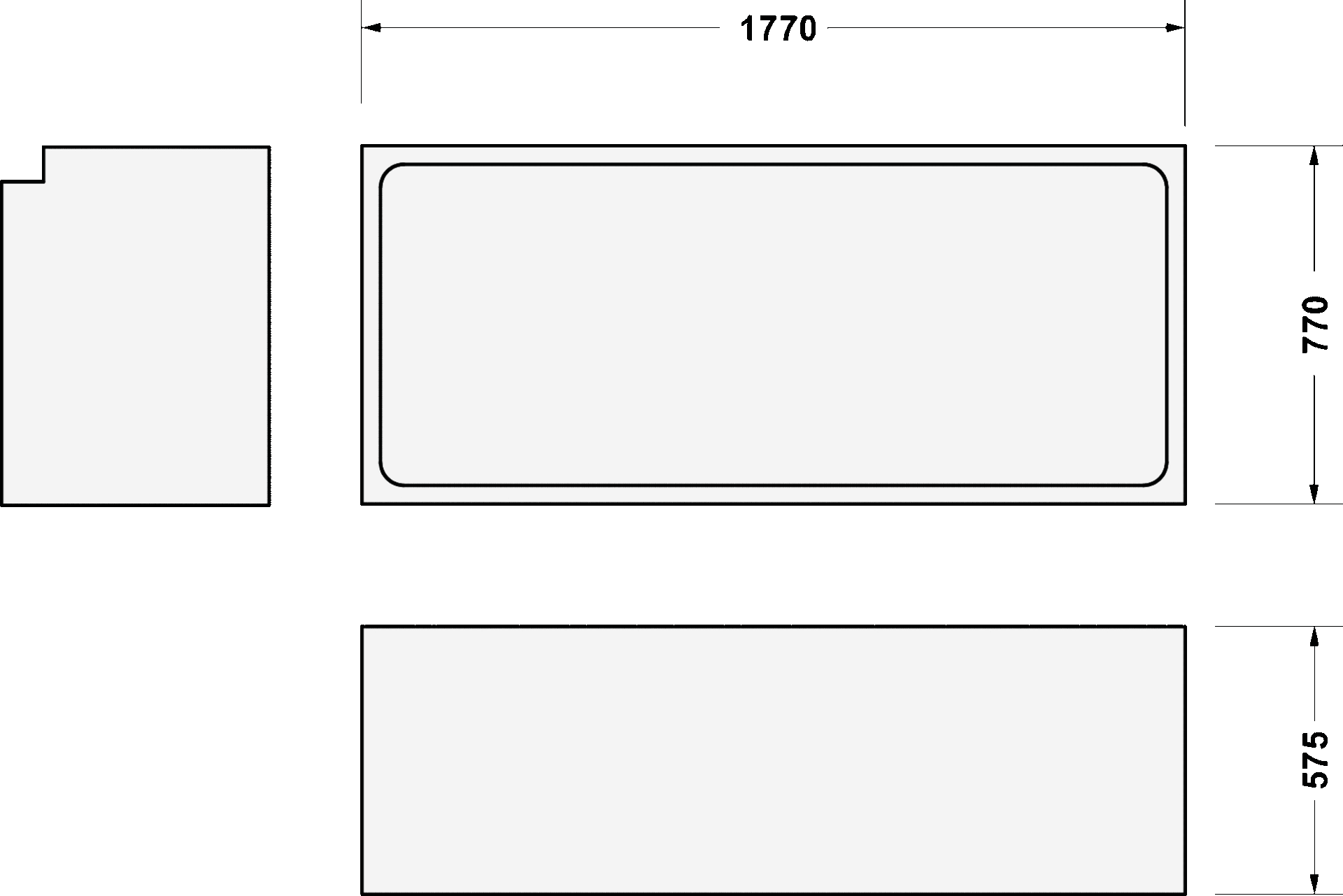 Qatego Основания для ванн 3