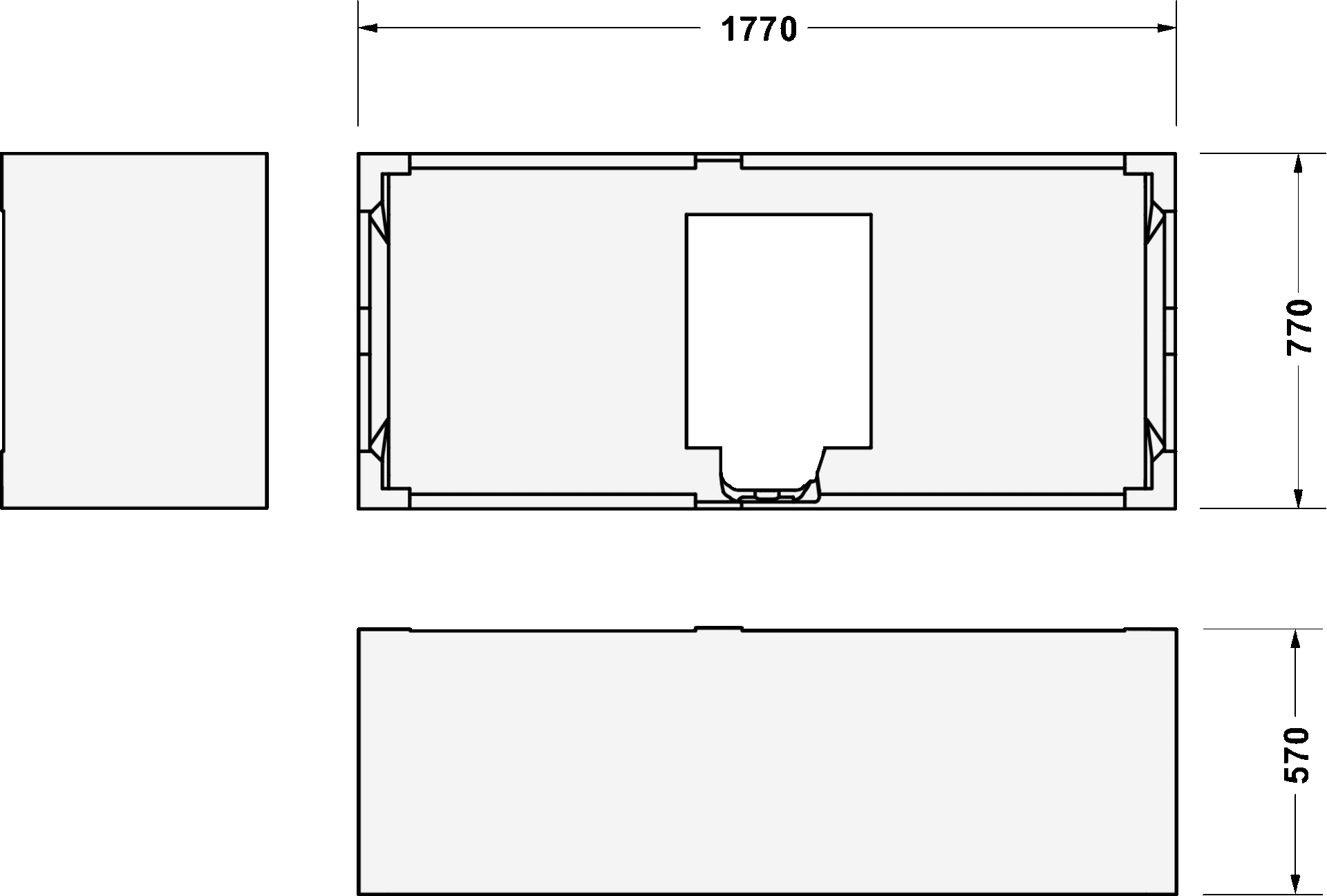 Qatego Основания для ванн 3