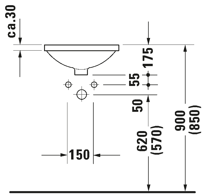 Architec Умывальник встраиваемый 4