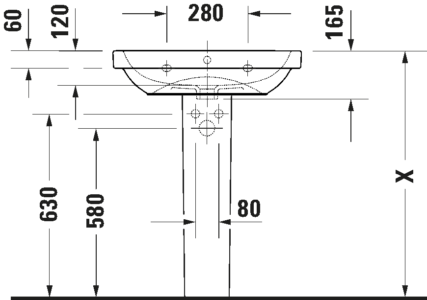 D-Code Умывальник с переливом 4