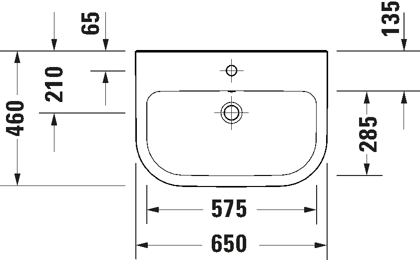 D-Code Умывальник с переливом 6