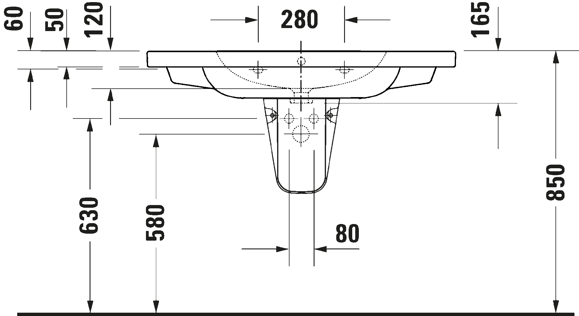 D-Code Умывальник с переливом 3