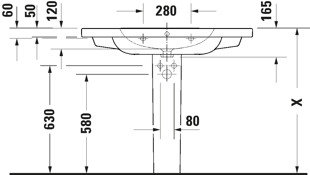 D-Code Умывальник с переливом 4