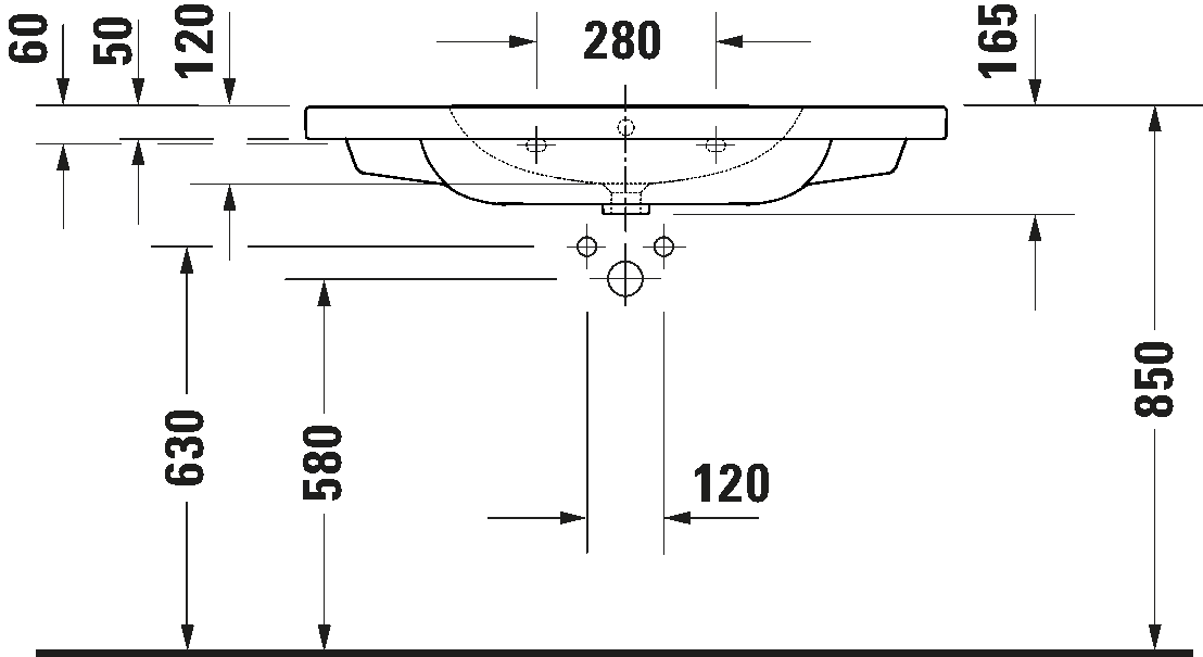 D-Code Умывальник с переливом 5