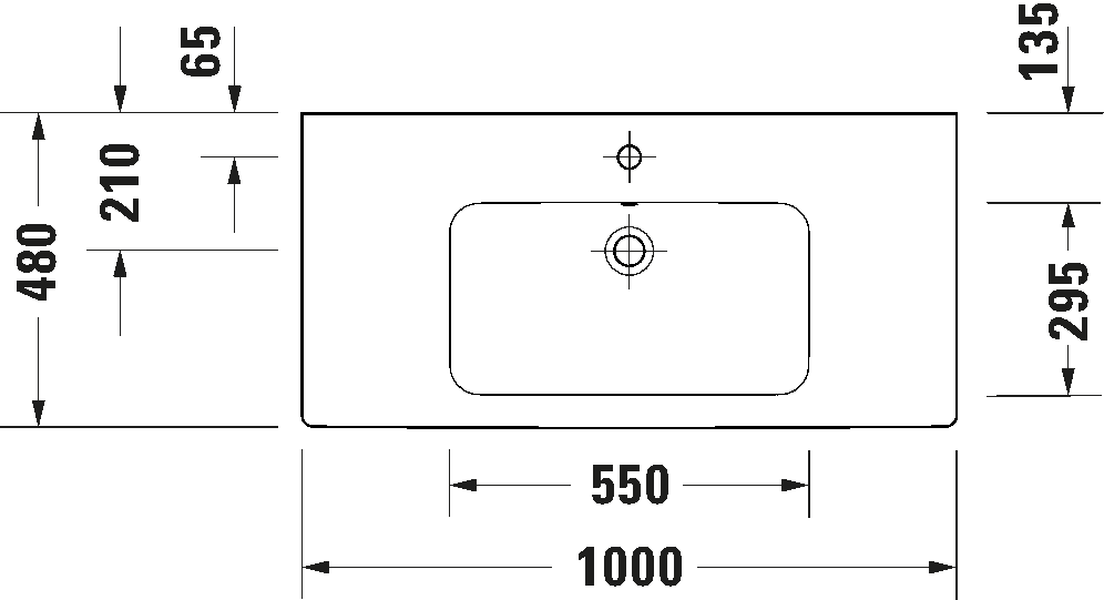 D-Code Умывальник с переливом 6