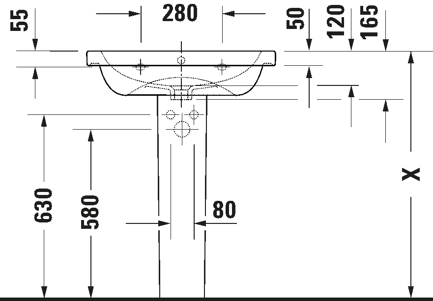 D-Code Умывальник с переливом 4
