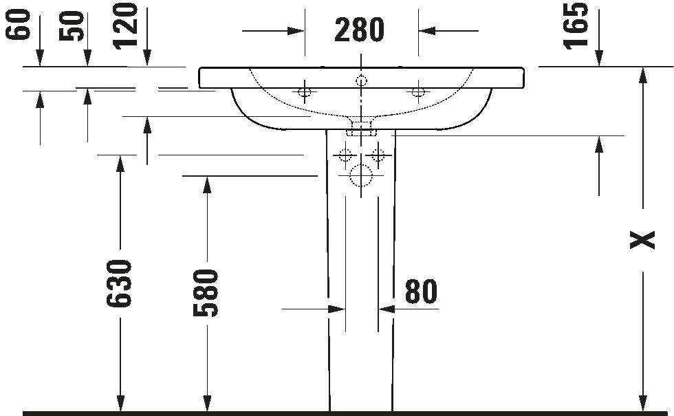 D-Code Умывальник с переливом 4