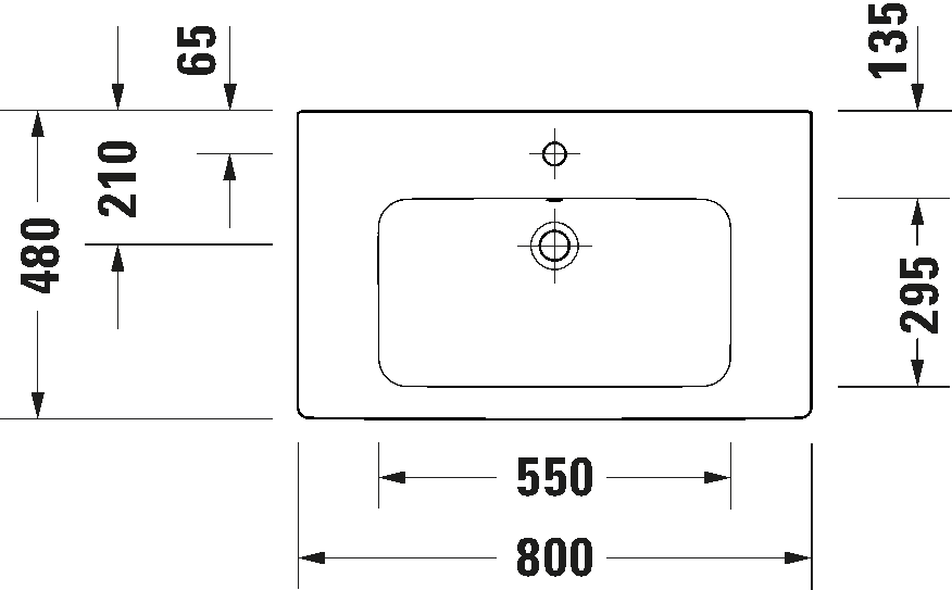 D-Code Умывальник с переливом 6