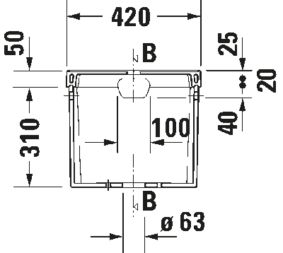 1930 Бачок с механизмом двойного смыва 3