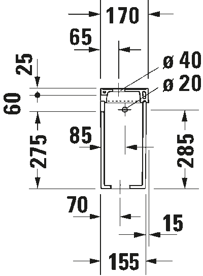 1930 Бачок с механизмом двойного смыва 5
