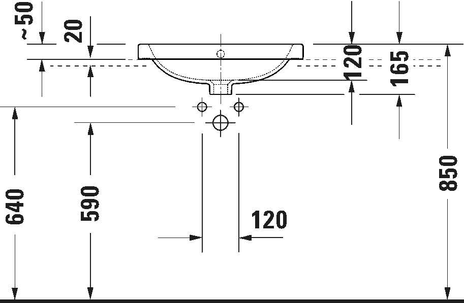 D-Code Умывальник с переливом 3