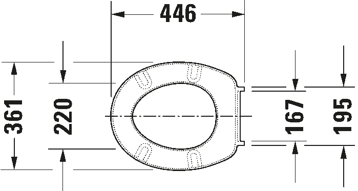 D-Code Кольцо сиденья для унитаза Vital 5