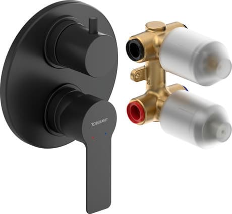 D-Code Однорычажный смеситель  скрытого монтажа с переключателем на 2 потребителя