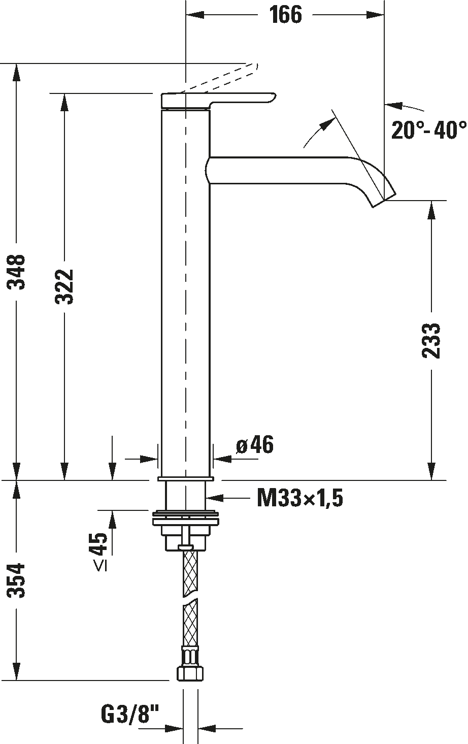 C.1 Однорычажный смеситель для умывальника 5
