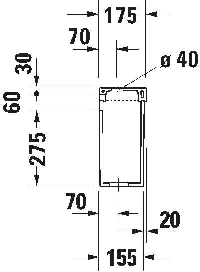 1930 Бачок с механизмом двойного смыва 5