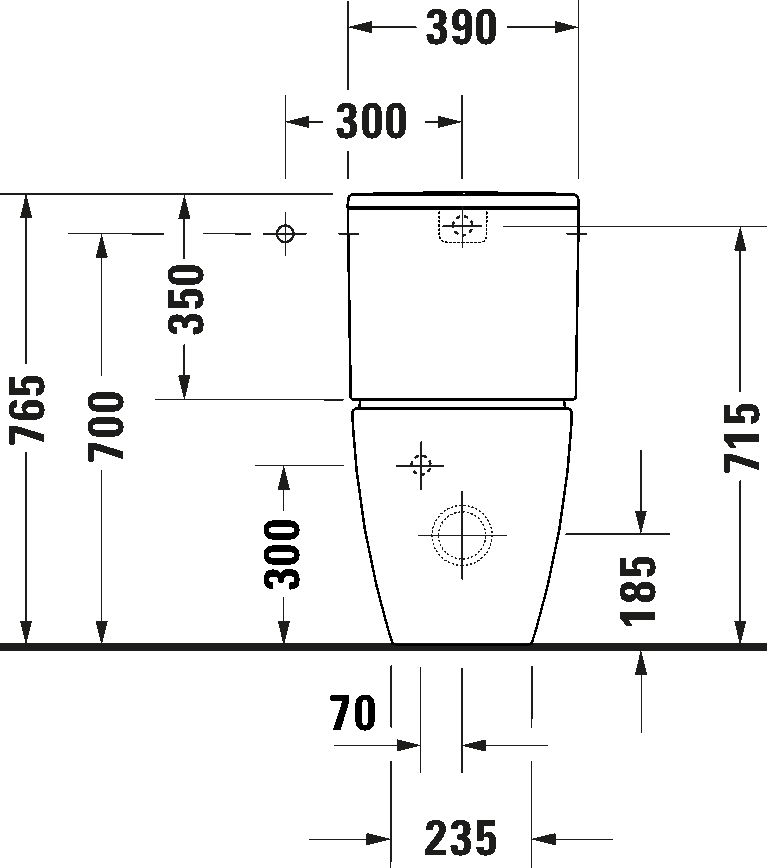 Bento Starck Box Унитаз напольный. Модель с функцией смыва 3