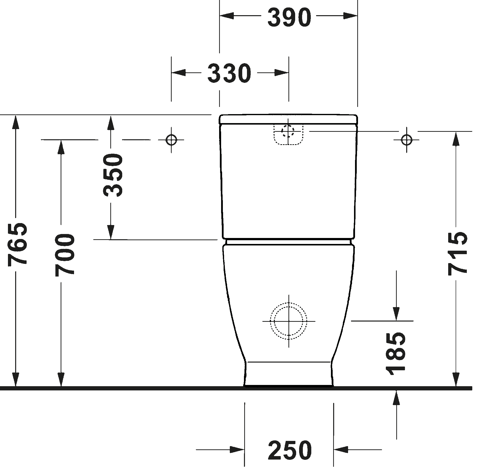 D-Code Напольный унитаз. Модель с функцией смыва 6