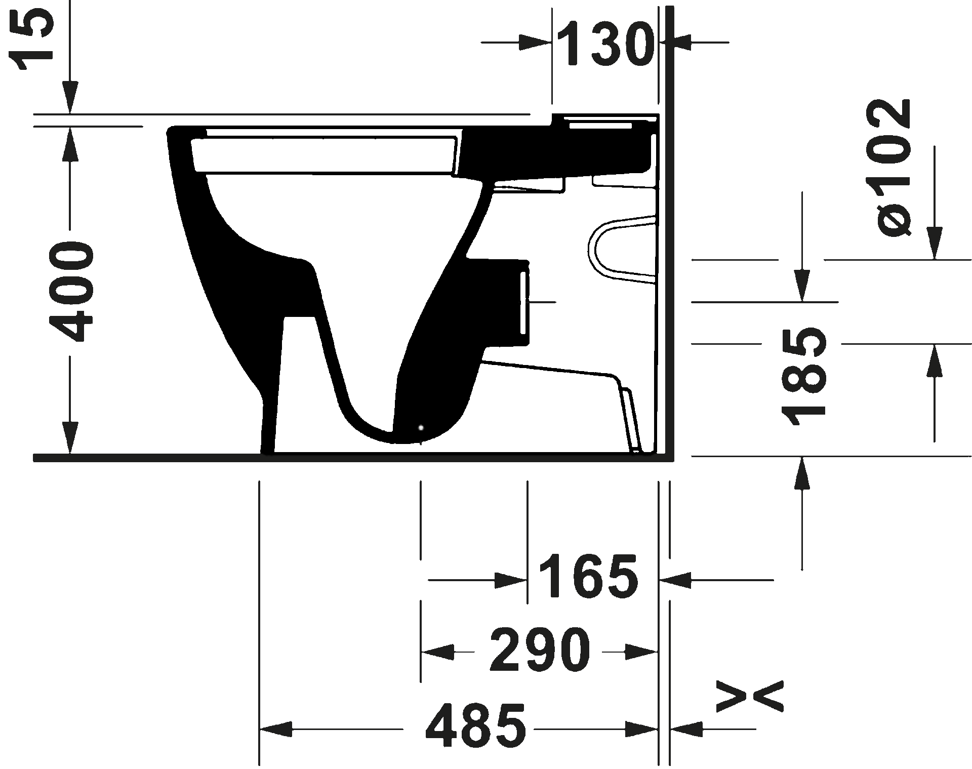 D-Code Напольный унитаз. Модель с функцией смыва 16