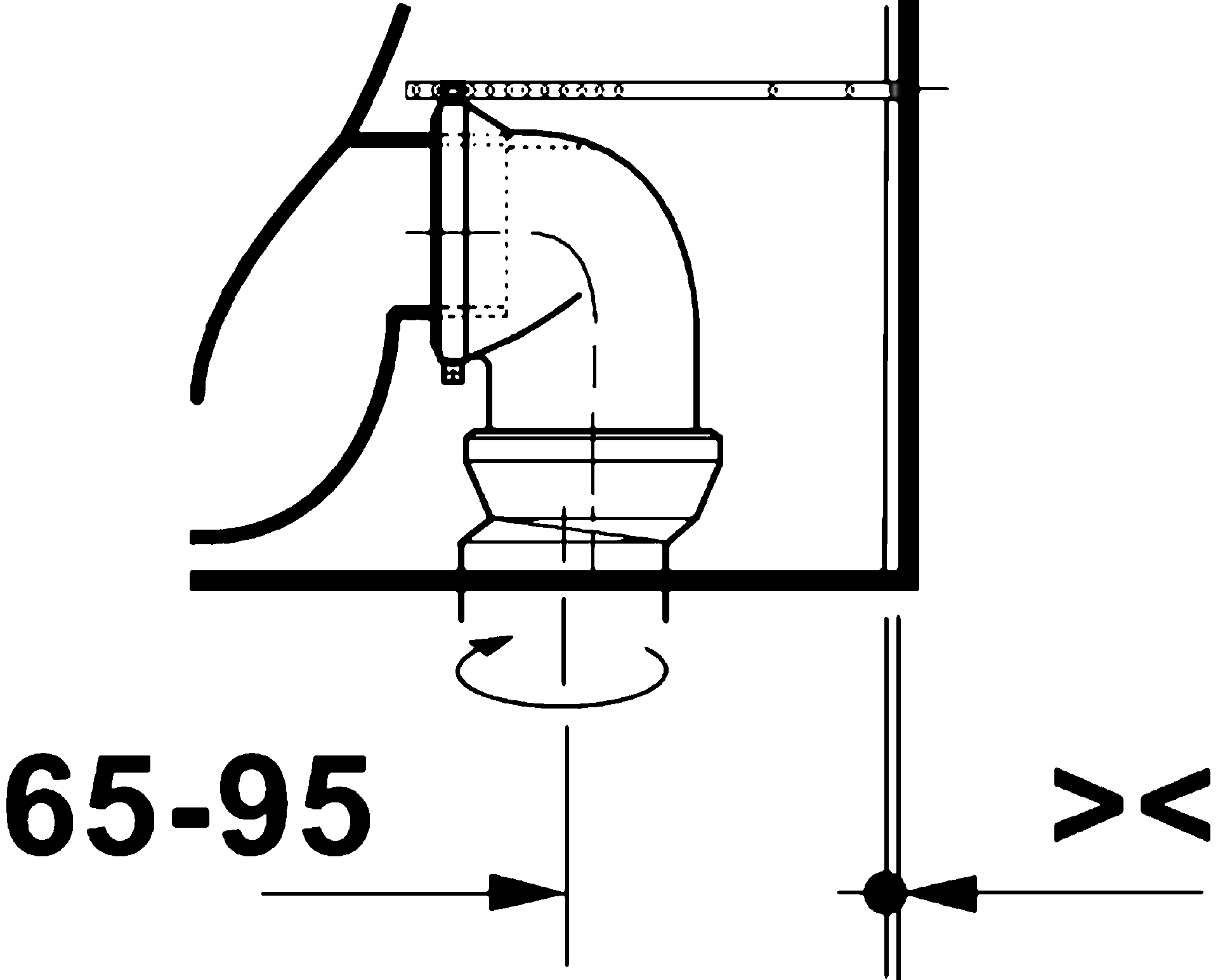 Starck 3 Напольный унитаз. Модель с системой промывки 6