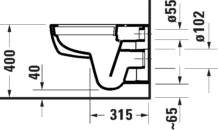D-Code Унитаз подвесной 5