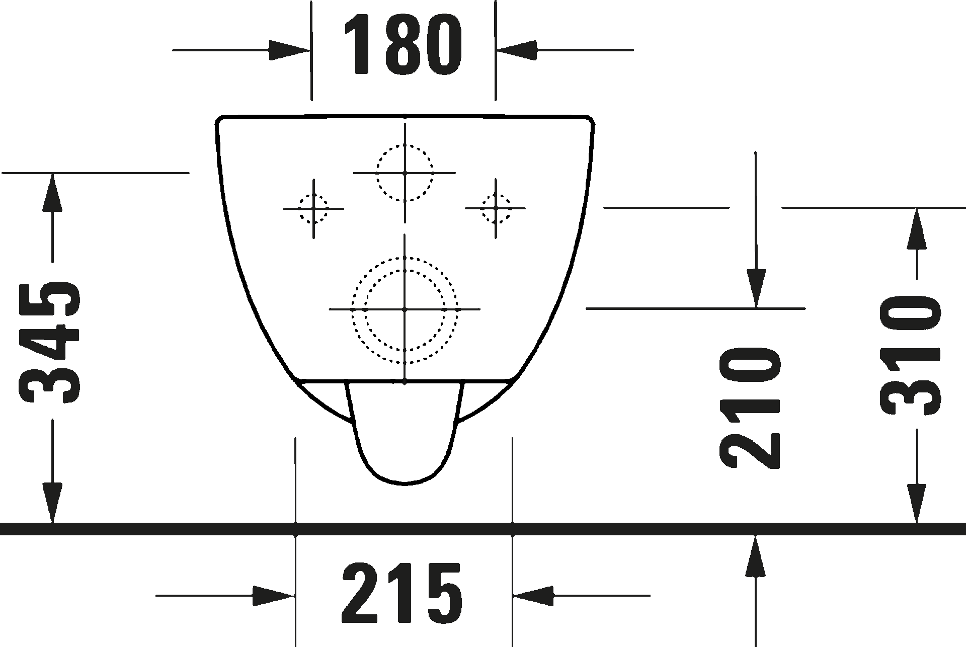 D-Code Унитаз подвесной 3