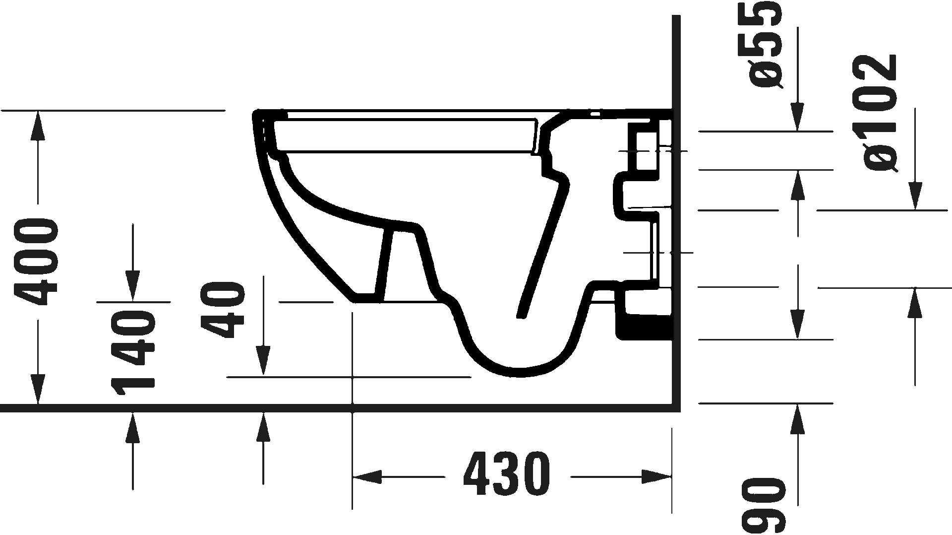 D-Code Унитаз подвесной 4