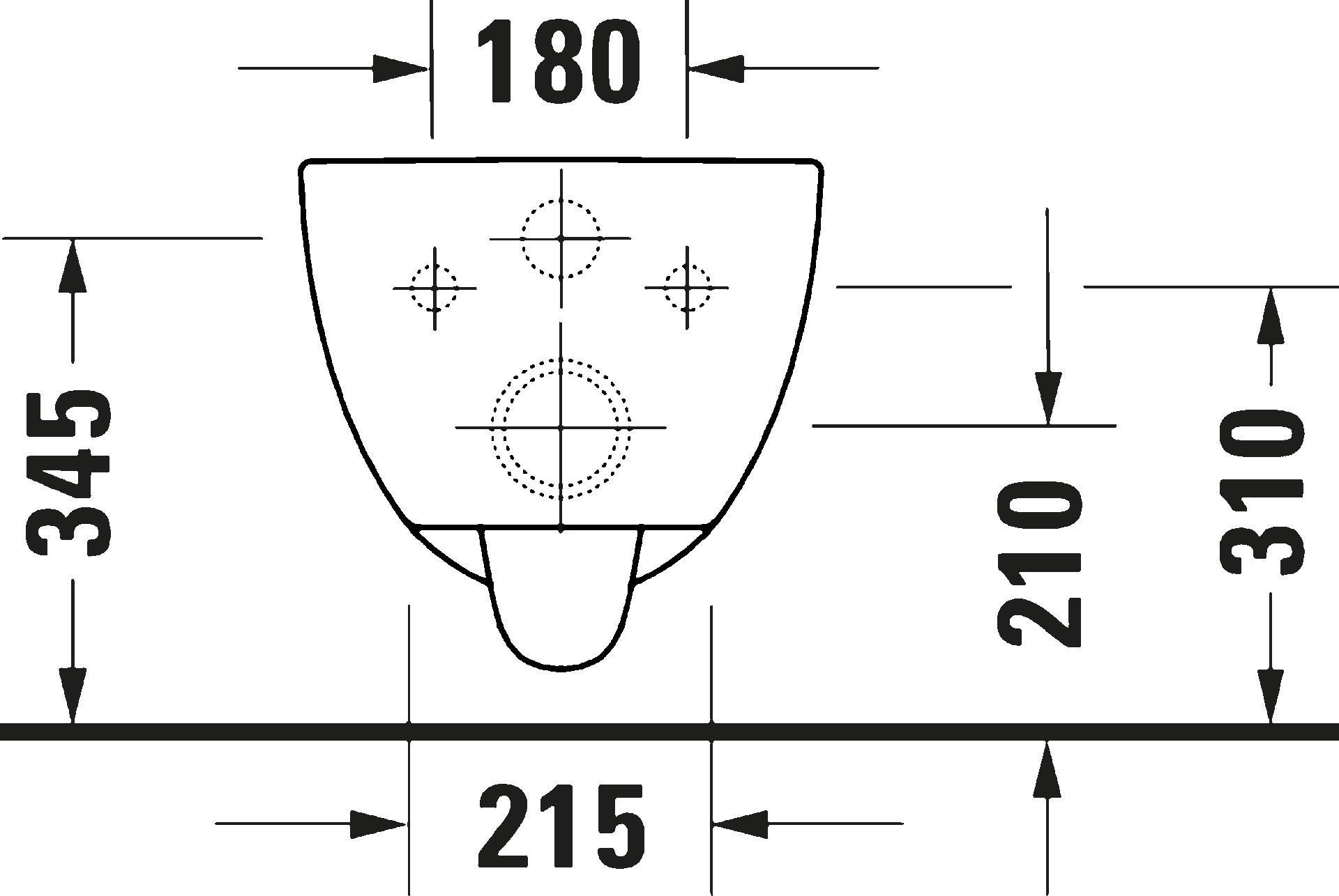 D-Code Унитаз подвесной 3