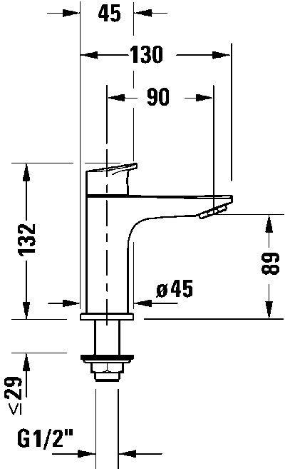 Duravit №1 Кран для холодной воды 8