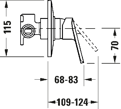 Duravit №1 Однорычажный смеситель  скрытого монтажа 9