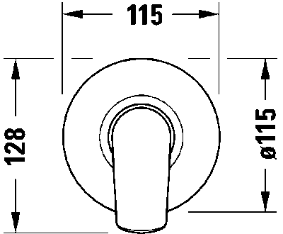 Duravit №1 Однорычажный смеситель  скрытого монтажа 10