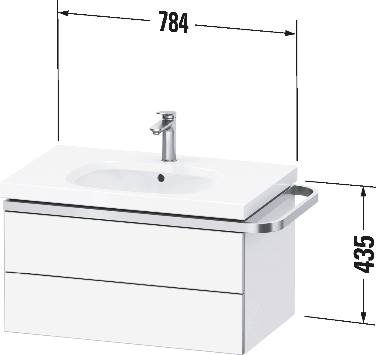 Aurena Тумба под раковину подвесная 15