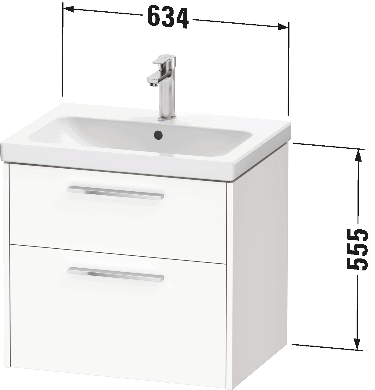 D-Code Тумба под раковину подвесная 18