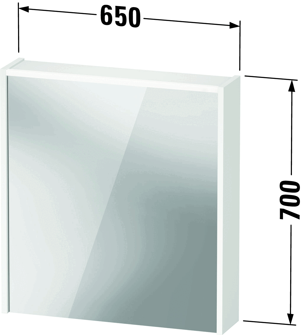 D-Code Зеркальный шкаф 48